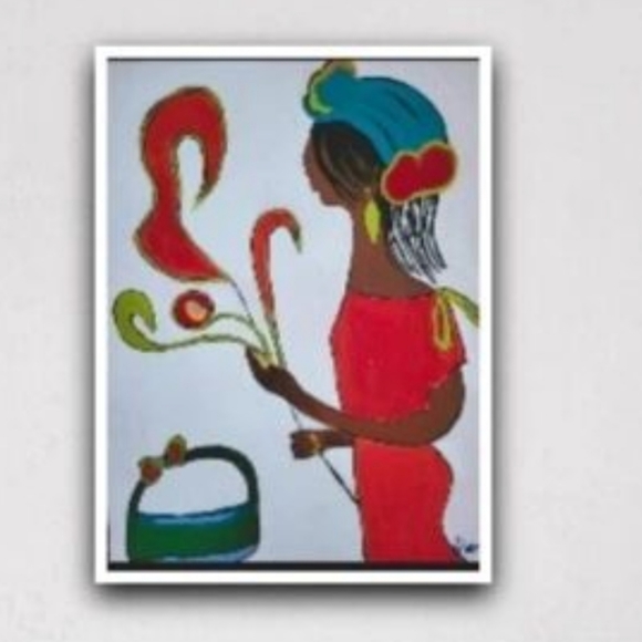 11x14 Original Painting African